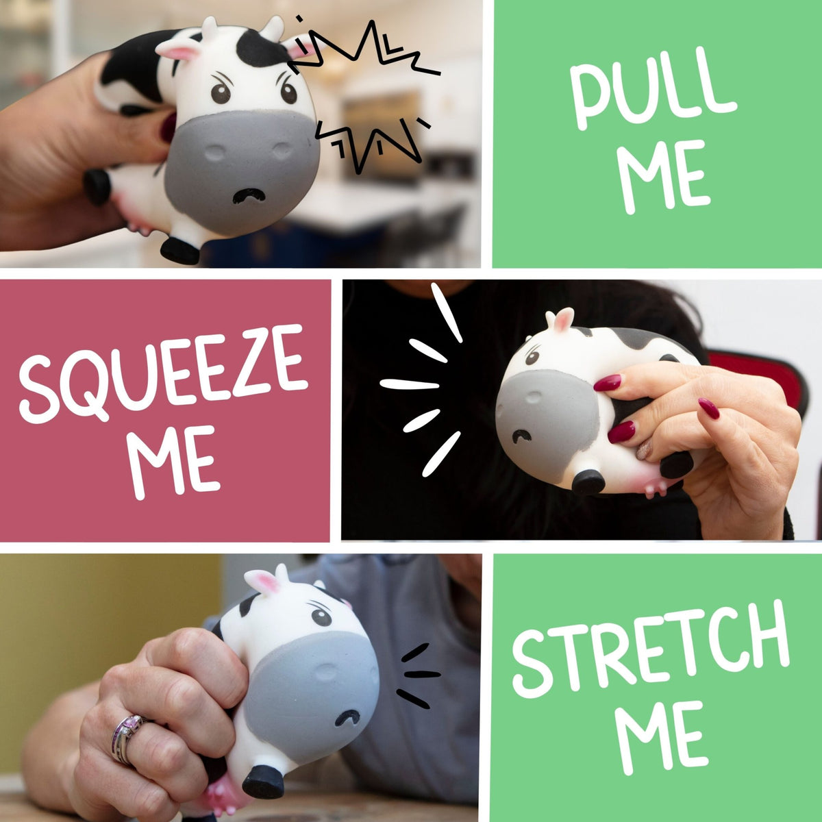 Stress Toy Moody Cow - 1st Stop Marshall's Health Shop, Gift Shop! - Heath and Natural Therapy New Brighton Christchurch - Naturopath