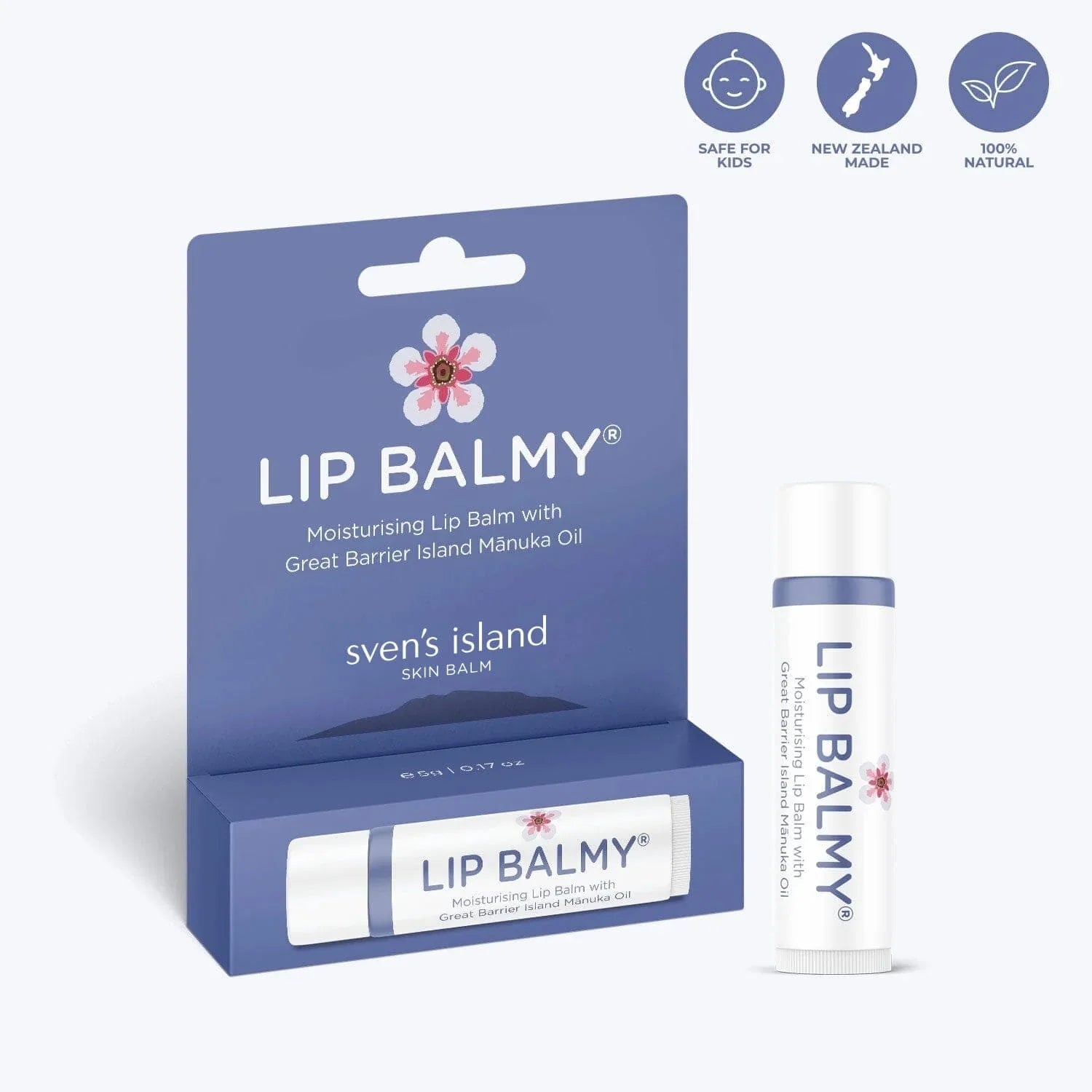 Sven's Island Lip Balmy 5g - 1st Stop Marshall's Health Shop, Gift Shop! - Heath and Natural Therapy New Brighton Christchurch - Naturopath
