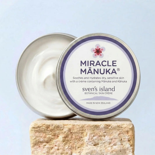 Sven's Island Miracle Manuka Botanical Skin Creme 100g - 1st Stop Marshall's Health Shop, Gift Shop! - Heath and Natural Therapy New Brighton Christchurch - Naturopath