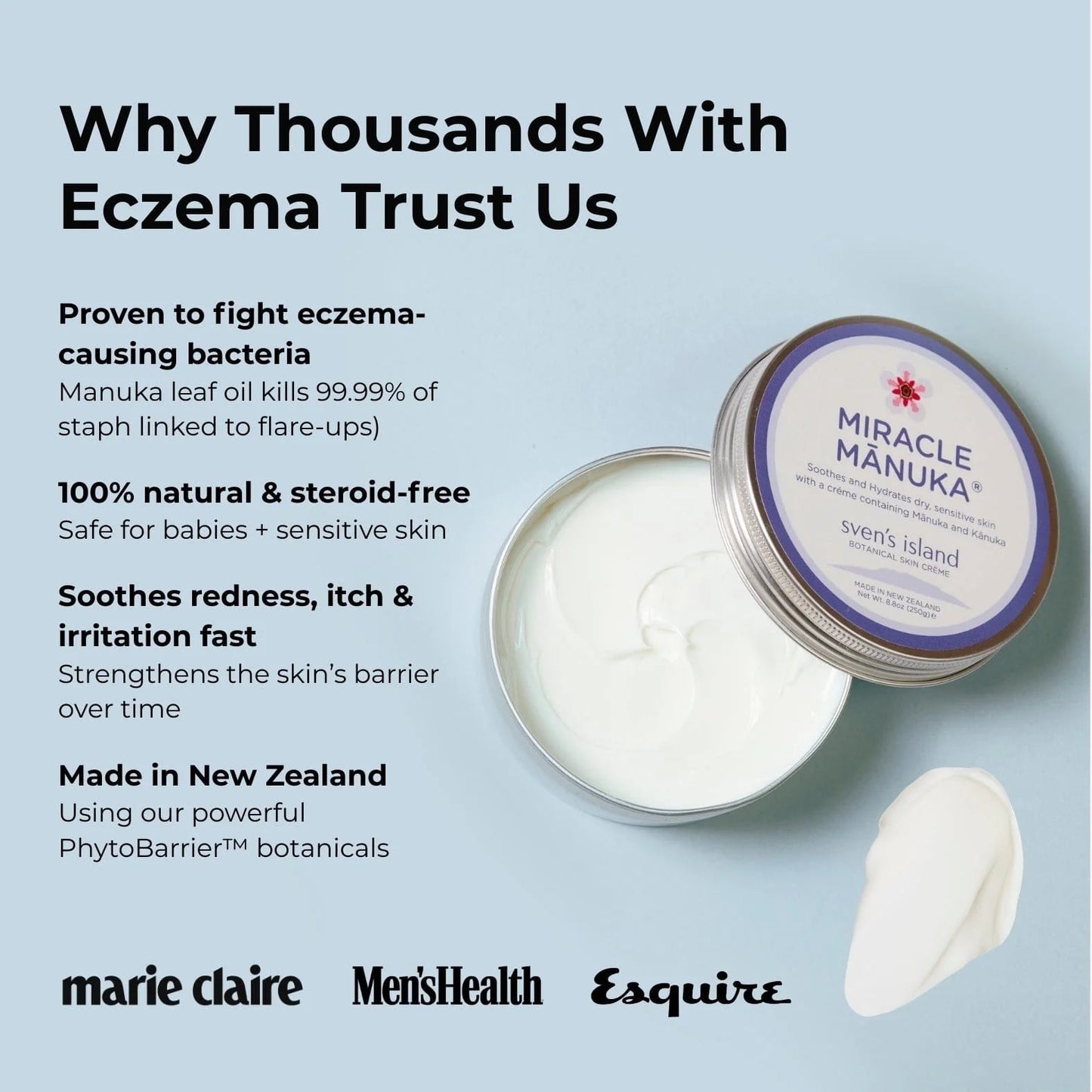 Sven's Island Miracle Manuka Botanical Skin Creme 100g - 1st Stop Marshall's Health Shop, Gift Shop! - Heath and Natural Therapy New Brighton Christchurch - Naturopath