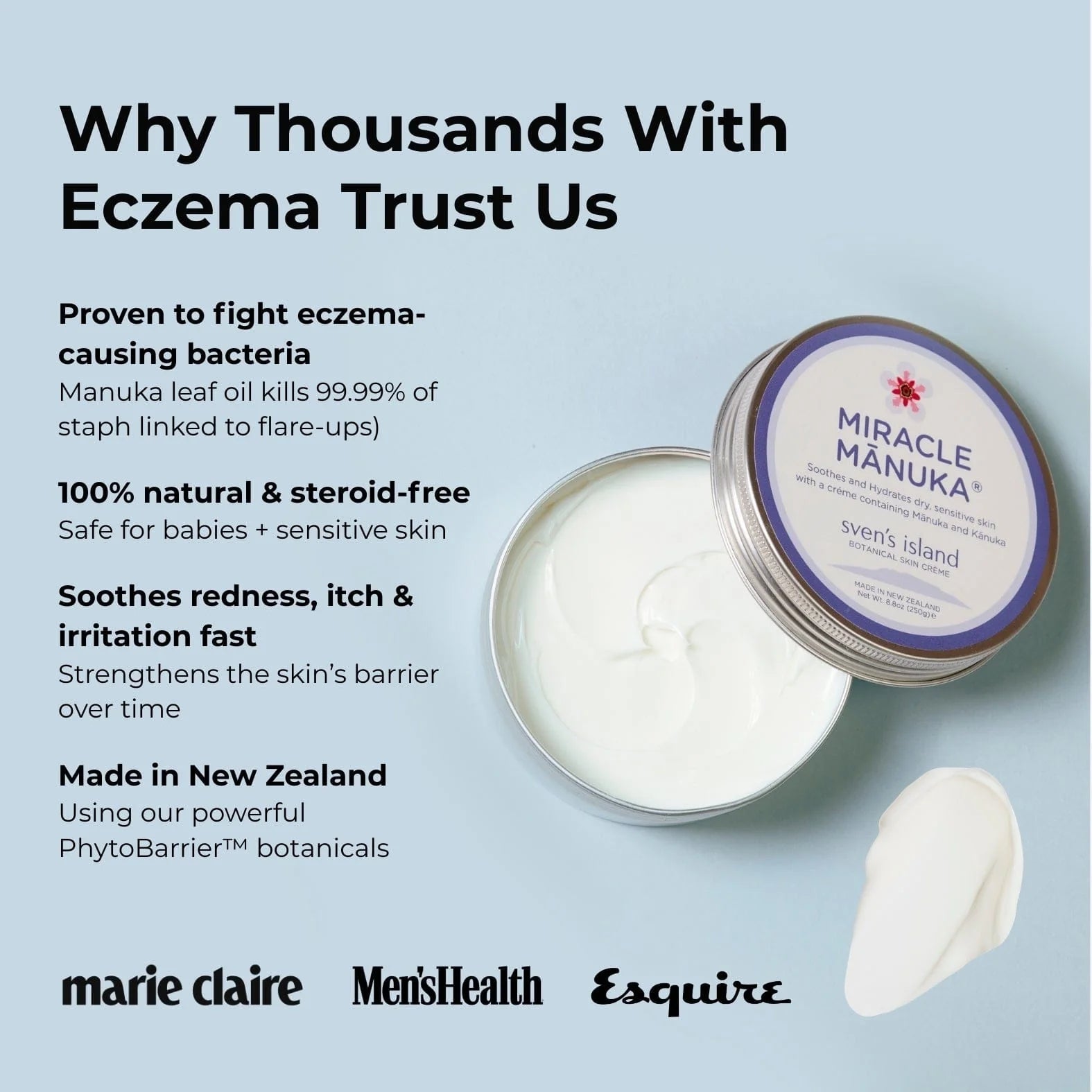 Sven's Island Miracle Manuka Botanical Skin Creme 100g - 1st Stop Marshall's Health Shop, Gift Shop! - Heath and Natural Therapy New Brighton Christchurch - Naturopath