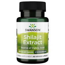 SWANSON Shilajit Extract standardised 400mg 60 Veg Capsules - MarshallsHealthShop