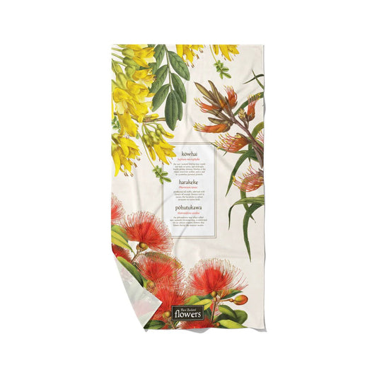 Tea Towel Native Flowers - MarshallsHealthShop