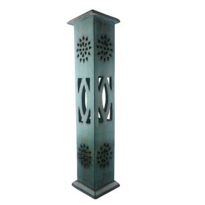 Teal Incense Tower 12 inch - MarshallsHealthShop