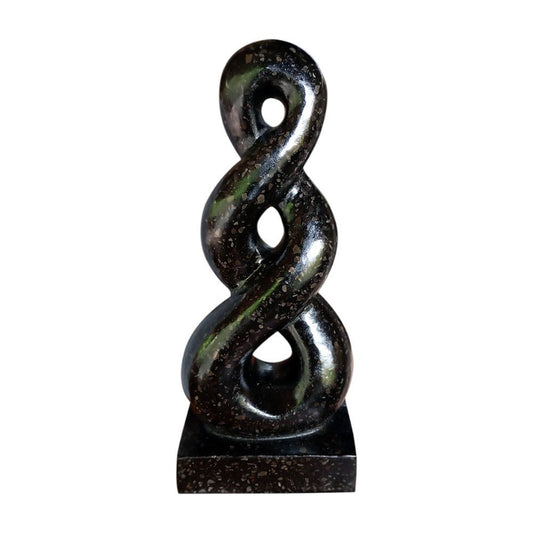 Terrazzo 25cm Black Infinity Twist - 1st Stop Marshall's Health Shop, Gift Shop! - Heath and Natural Therapy New Brighton Christchurch - Naturopath
