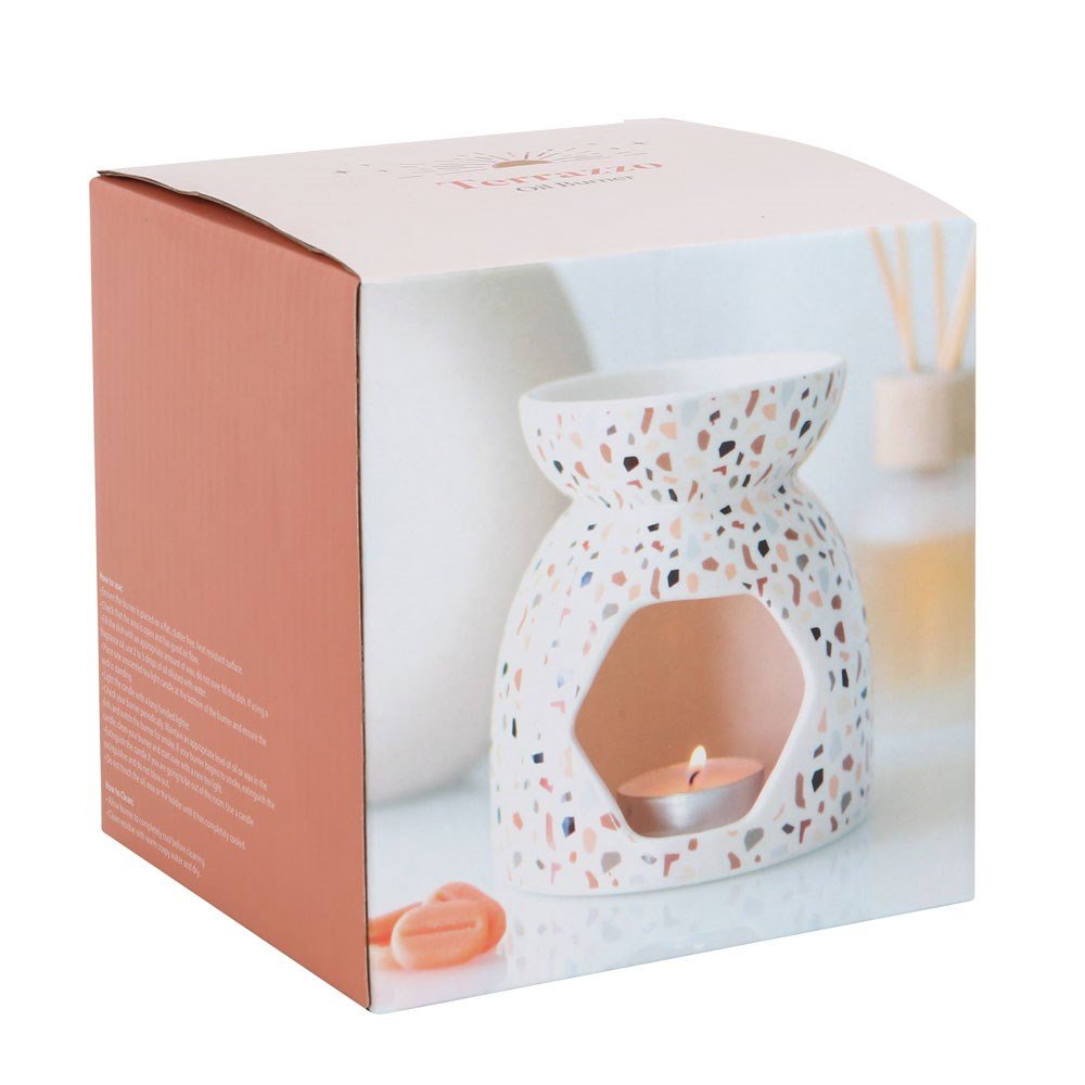 Terrazzo Print Ceramic Oil Burner - MarshallsHealthShop