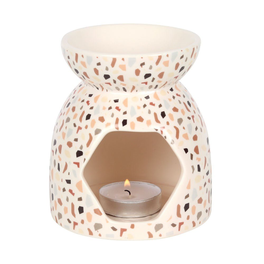 Terrazzo Print Ceramic Oil Burner - MarshallsHealthShop