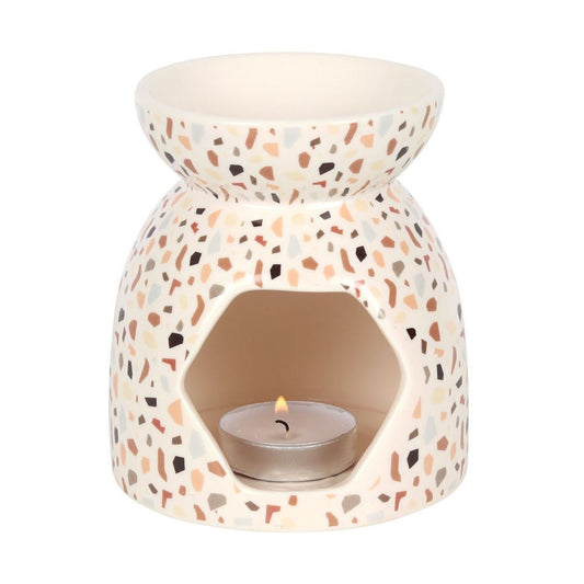 Terrazzo Print Ceramic Oil Burner - MarshallsHealthShop