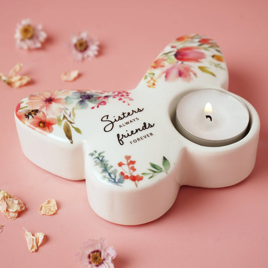 The Cottage Garden Butterfly Tealight Sisters - 1st Stop Marshall's Health Shop, Gift Shop! - Heath and Natural Therapy New Brighton Christchurch - Naturopath