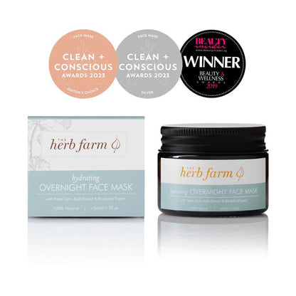 The Herb Farm Hydrating Overnight Face Mask - 1st Stop Marshall's Health Shop, Gift Shop! - Heath and Natural Therapy New Brighton Christchurch - Naturopath