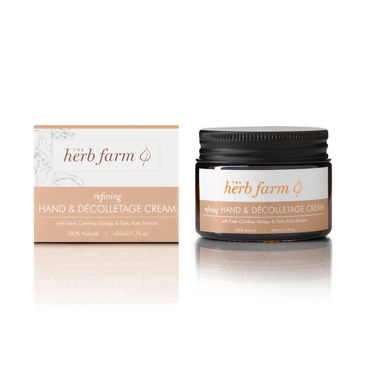 The Herb Farm Refining Hand & Decolletage Cream - 1st Stop Marshall's Health Shop, Gift Shop! - Heath and Natural Therapy New Brighton Christchurch - Naturopath