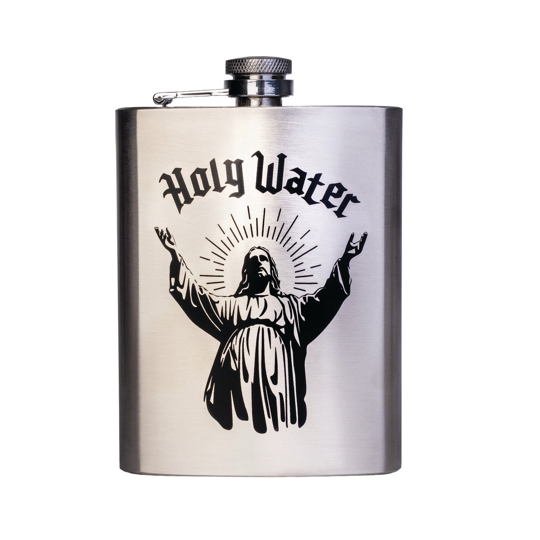 The Holy Water Metal Flask
A heavenly vessel to lift your spirits!
00(L) x 20(W) x 135(H) mm
Colour box
1st Stop, Marshall's Health Shop, Gift Shop!

SKU: TF-F8/HW