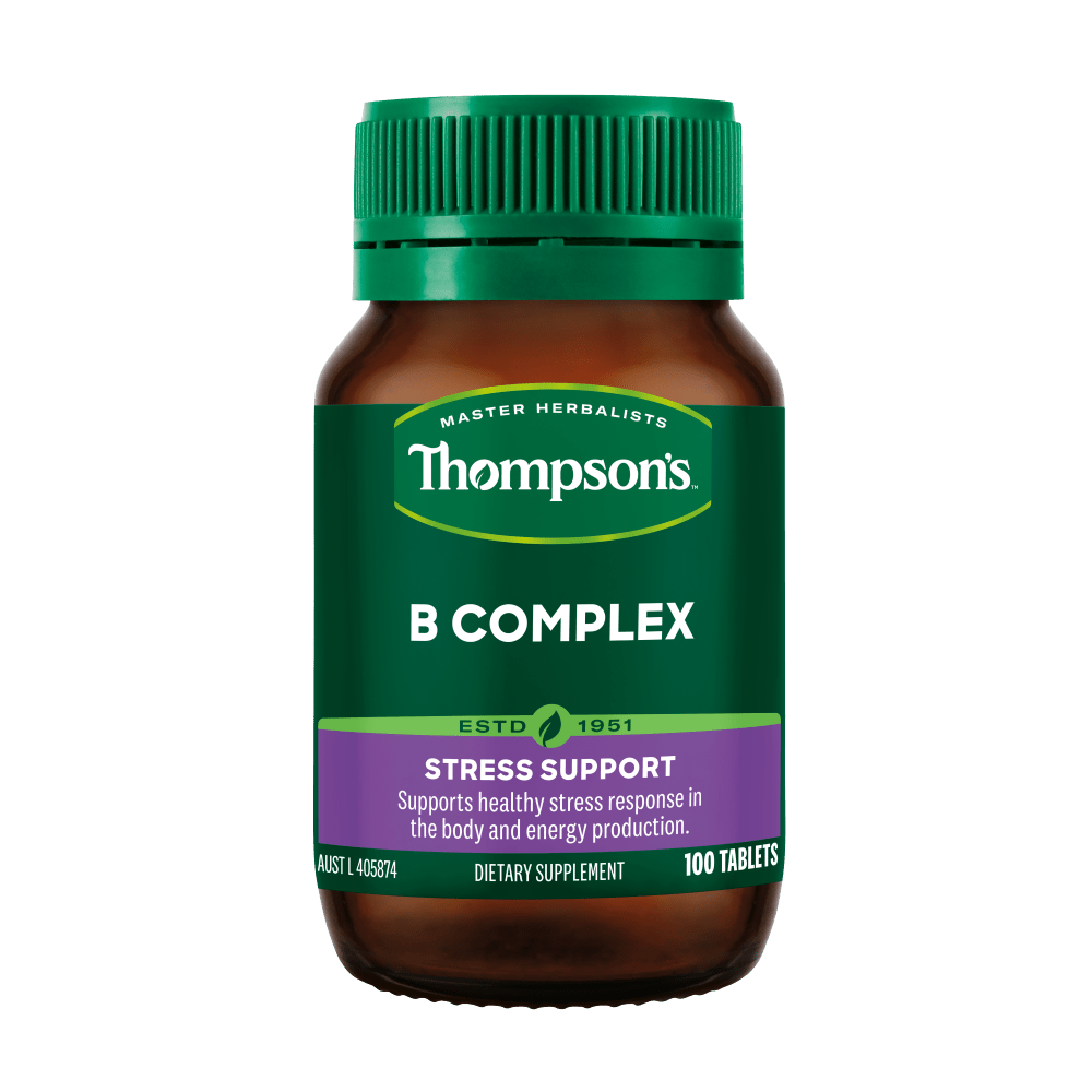Thompson's B Complex 100 Tablets - 1st Stop Marshall's Health Shop, Gift Shop! - Heath and Natural Therapy New Brighton Christchurch - Naturopath