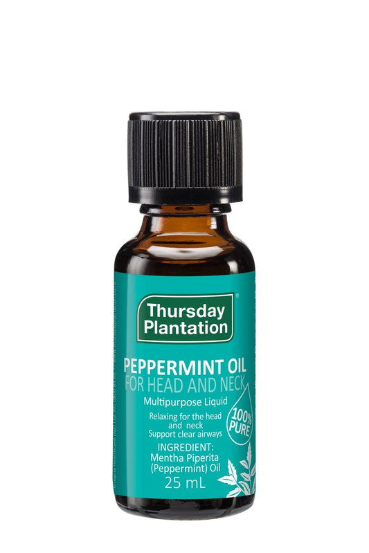 Thursday Plantation 100% Peppermint Oil 25ml - 1st Stop Marshall's Health Shop, Gift Shop! - Heath and Natural Therapy New Brighton Christchurch - Naturopath