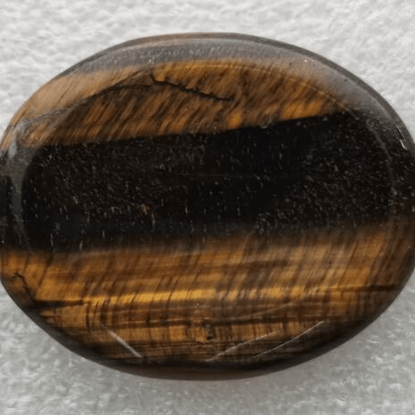 Tiger Eye Worry Stone Oval - MarshallsHealthShop
