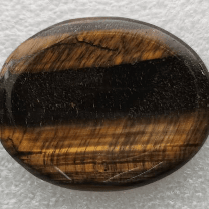 Tiger Eye Worry Stone Oval - MarshallsHealthShop