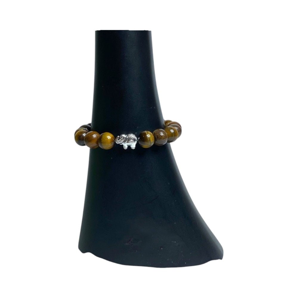 Tigers Eye Buddha 10mm Bead Bracelet - MarshallsHealthShop