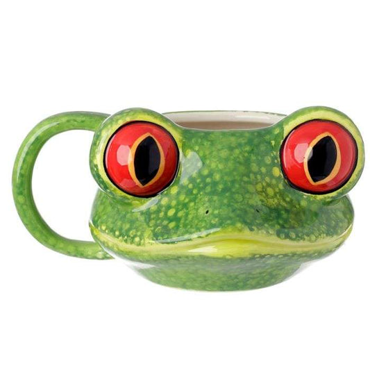 Tree Frog Head Ceramic Shaped Mug - MarshallsHealthShop