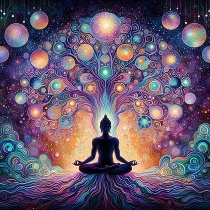 Tree Of Life Cosmic Ceramic Coaster (Set 4) - 1st Stop Marshall's Health Shop, Gift Shop! - Heath and Natural Therapy New Brighton Christchurch - Naturopath