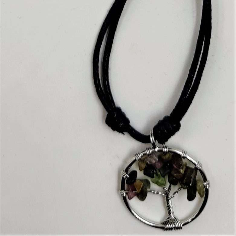Tree of Life Pendant Tourmaline - MarshallsHealthShop