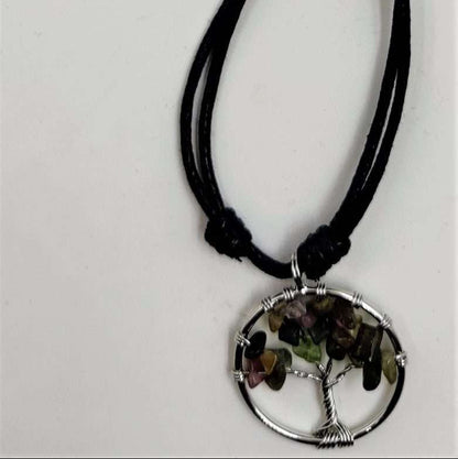 Tree of Life Pendant Tourmaline - MarshallsHealthShop