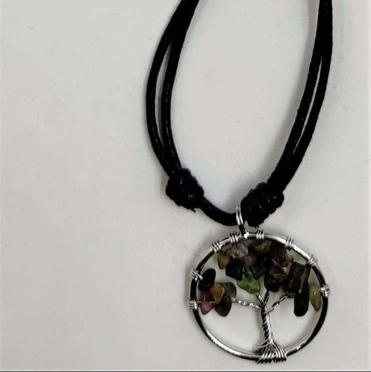 Tree of Life Pendant Tourmaline - MarshallsHealthShop