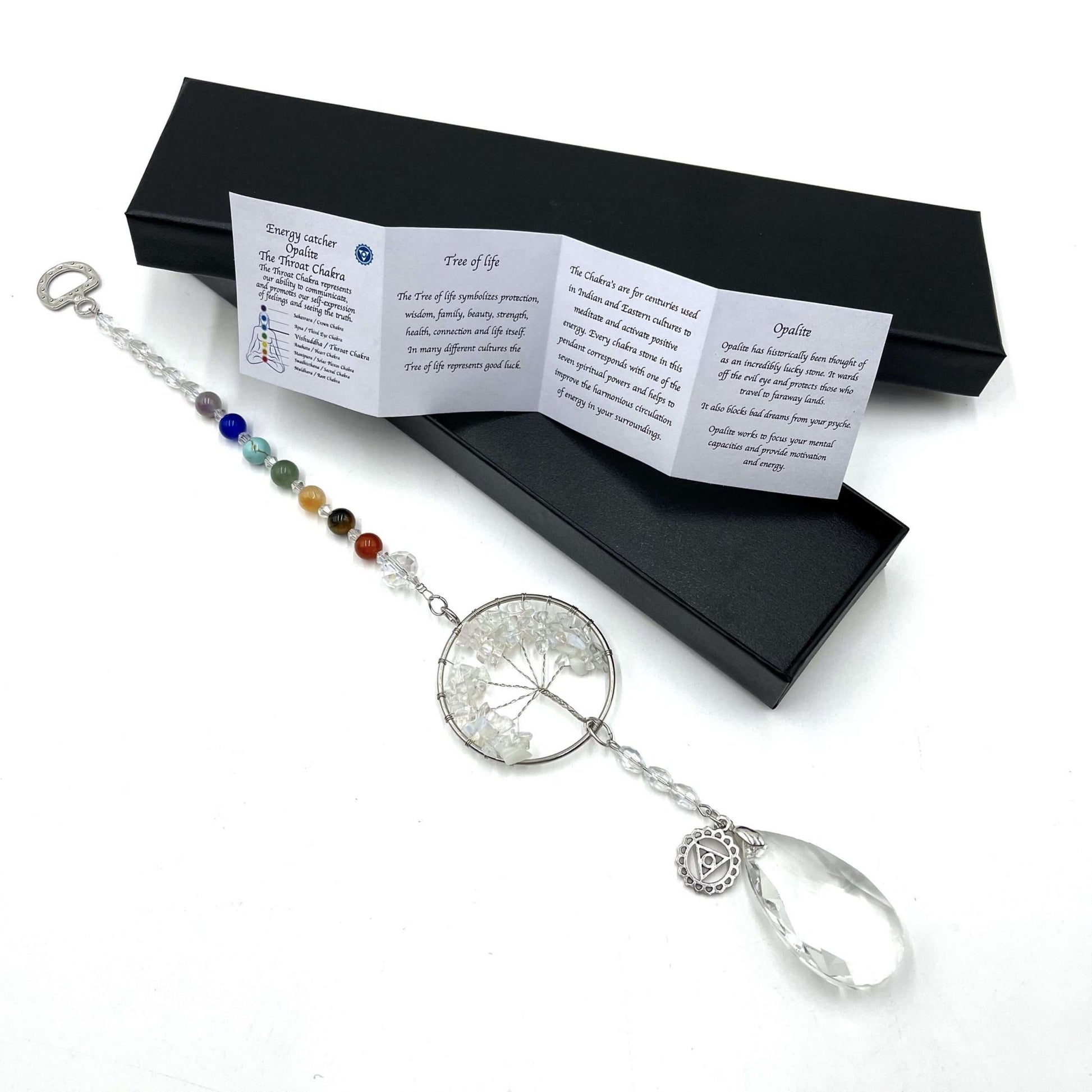 Tree of Life Suncatcher Throat Chakra Opalite

32.5x5x1.5cm

1st Stop, Marshall's Health Shop, Gift Shop!

SKU: WSC1