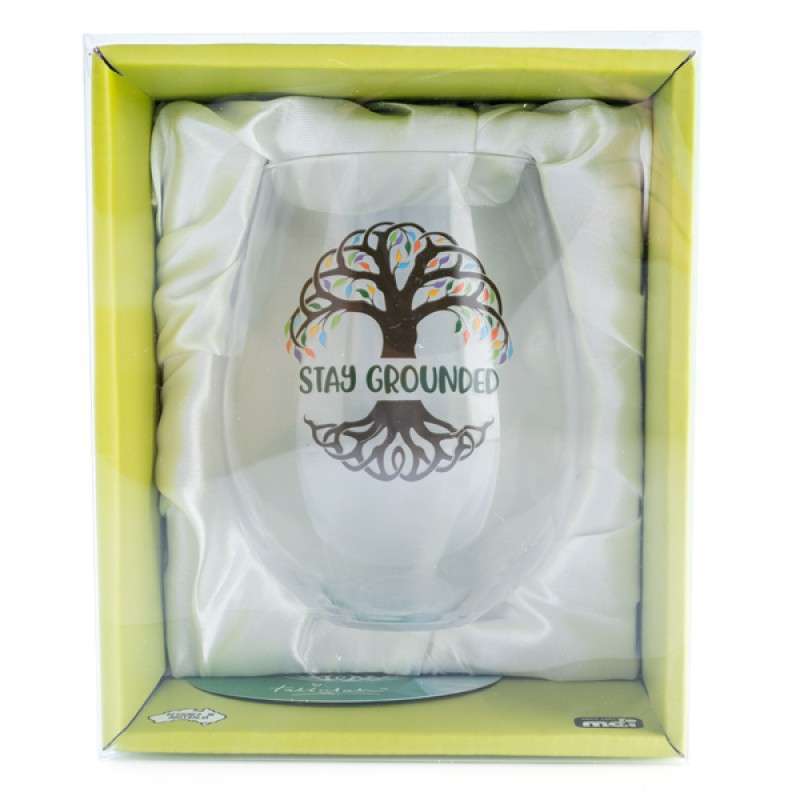 Tree of Life Tallulah Wellness Stemless Glass - 1st Stop Marshall's Health Shop, Gift Shop! - Heath and Natural Therapy New Brighton Christchurch - Naturopath