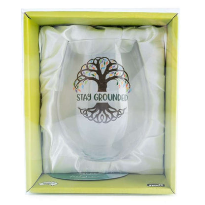 Tree of Life Tallulah Wellness Stemless Glass - 1st Stop Marshall's Health Shop, Gift Shop! - Heath and Natural Therapy New Brighton Christchurch - Naturopath