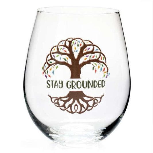Tree of Life Tallulah Wellness Stemless Glass - 1st Stop Marshall's Health Shop, Gift Shop! - Heath and Natural Therapy New Brighton Christchurch - Naturopath