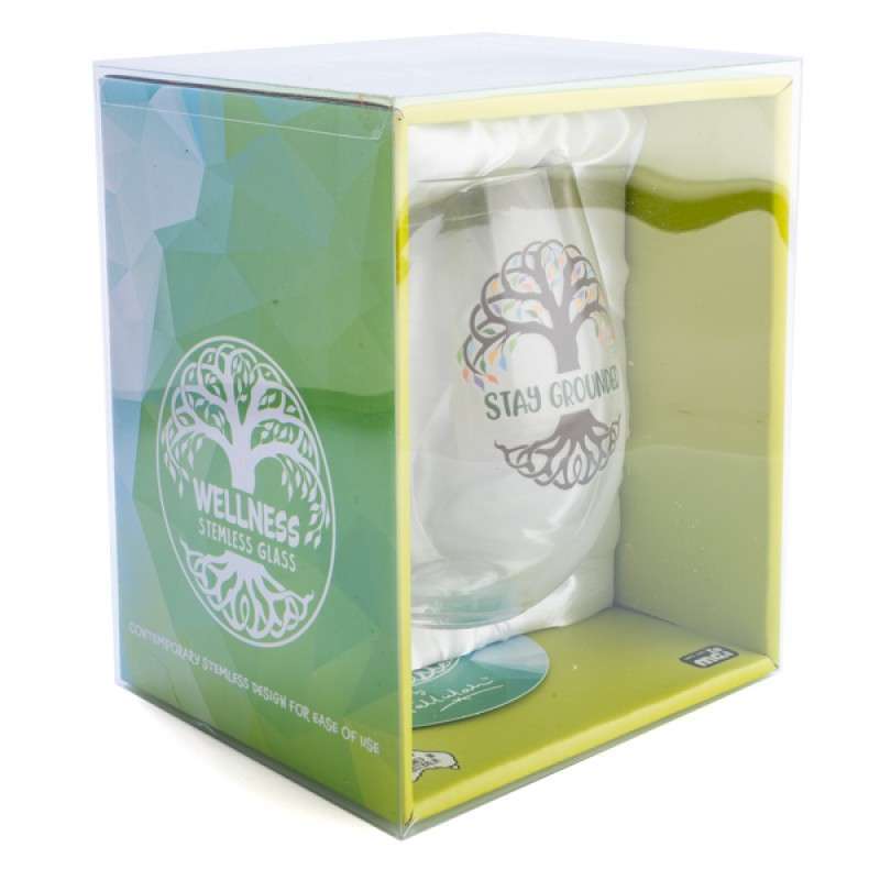 Tree of Life Tallulah Wellness Stemless Glass - 1st Stop Marshall's Health Shop, Gift Shop! - Heath and Natural Therapy New Brighton Christchurch - Naturopath
