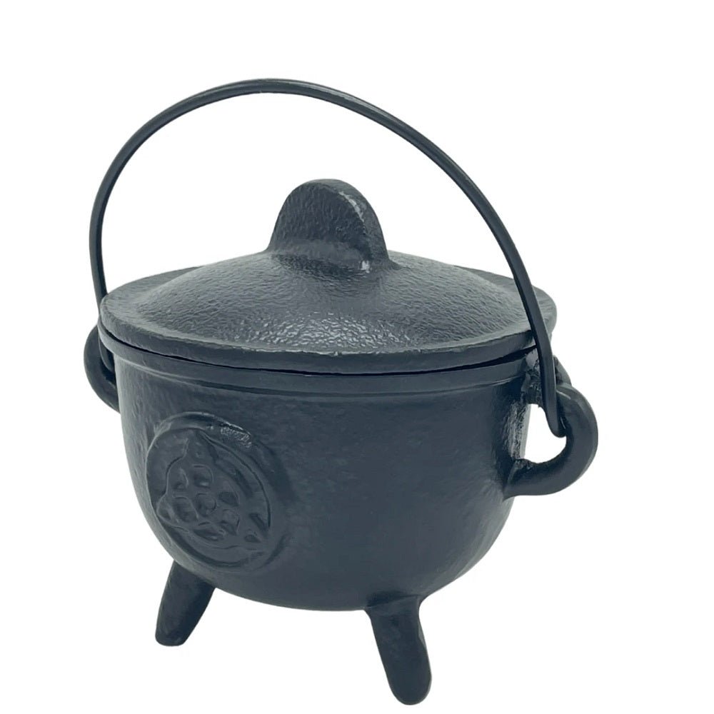 Triquetra Cast Iron Cauldron - MarshallsHealthShop