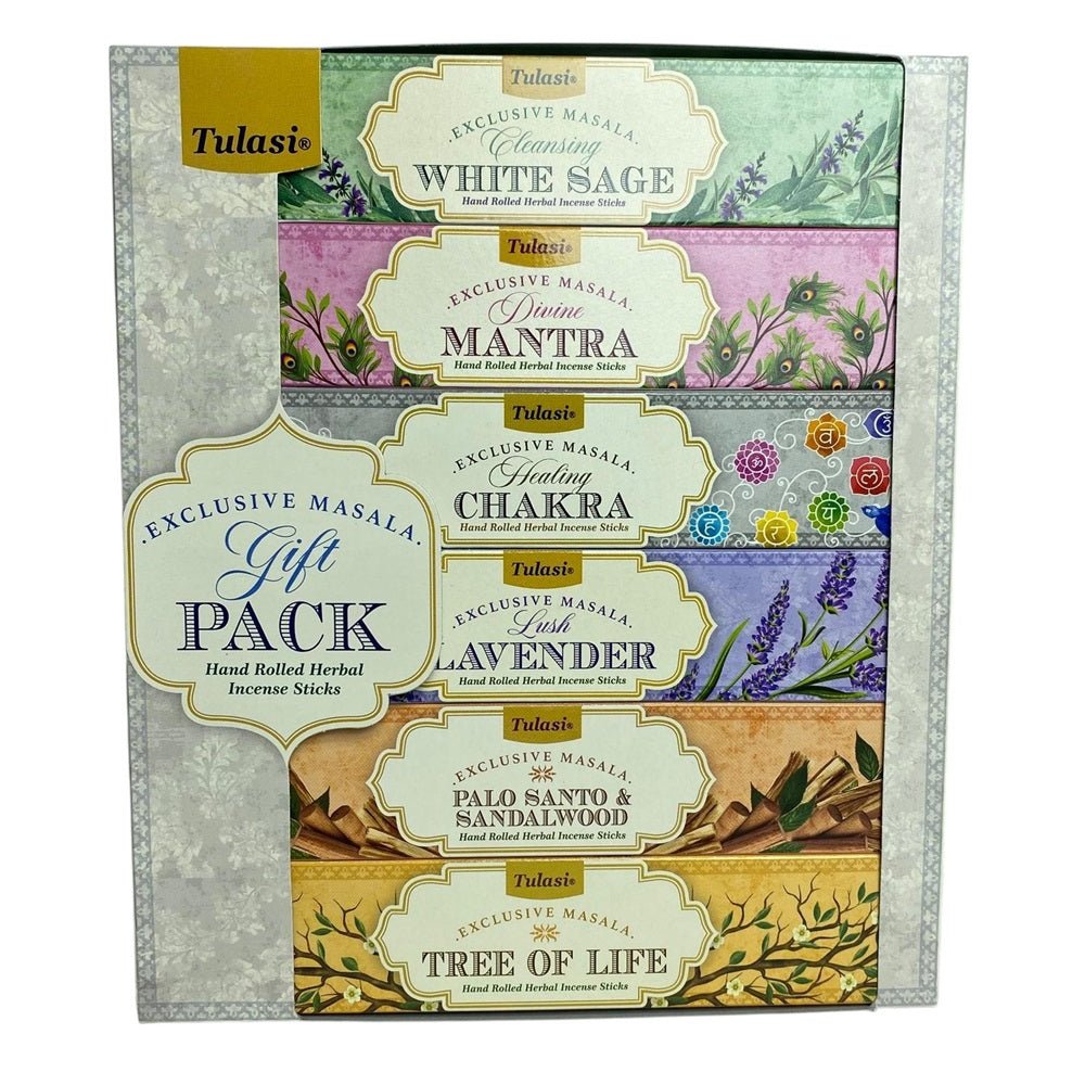 Tulasi Meditation Incense Gift Pack 6x15g - MarshallsHealthShop