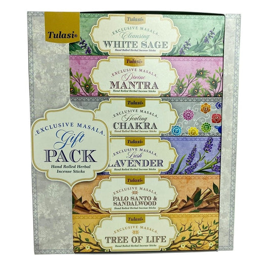 Tulasi Meditation Incense Gift Pack 6x15g - MarshallsHealthShop