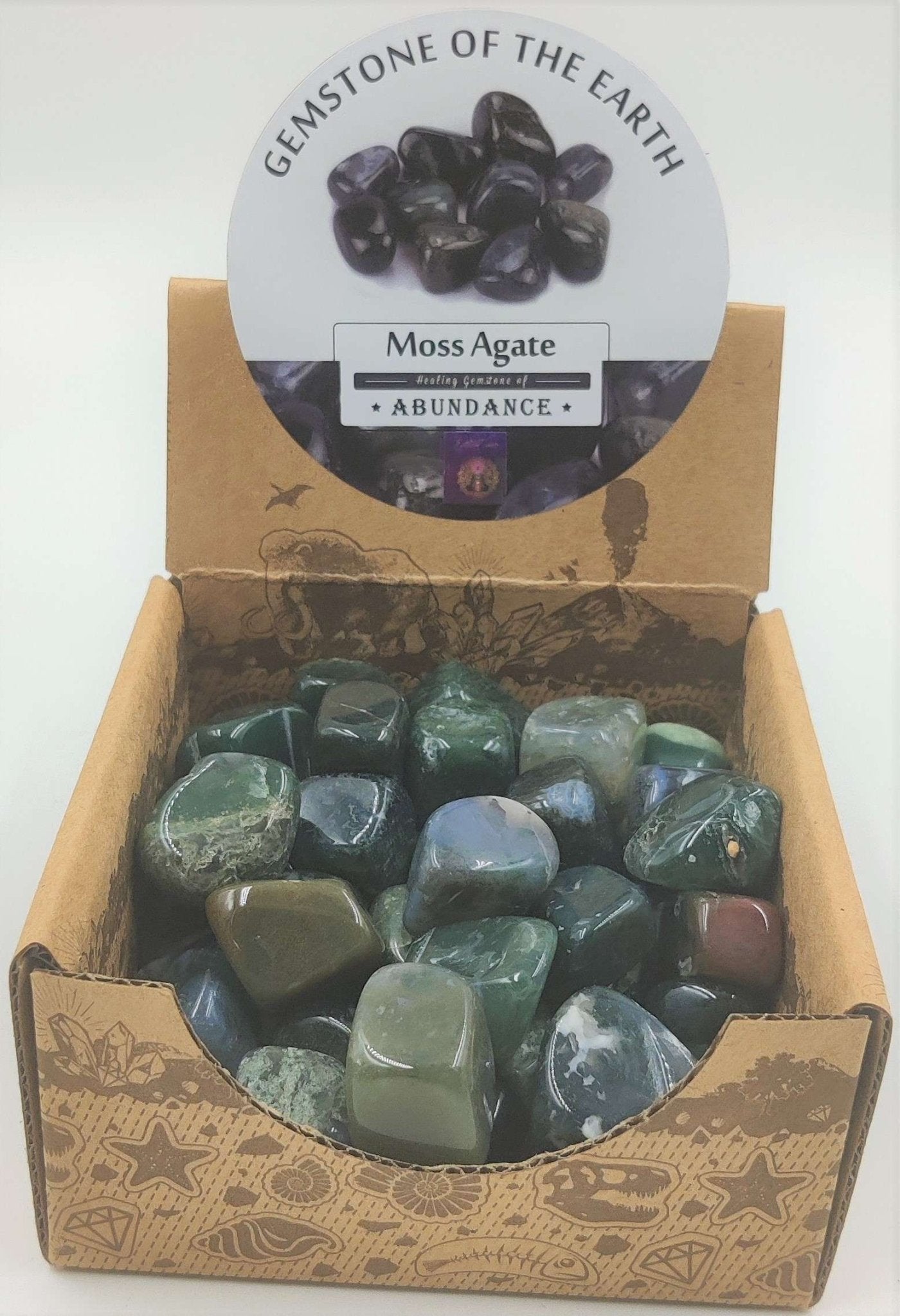 Tumbled Stone Moss Agate - MarshallsHealthShop