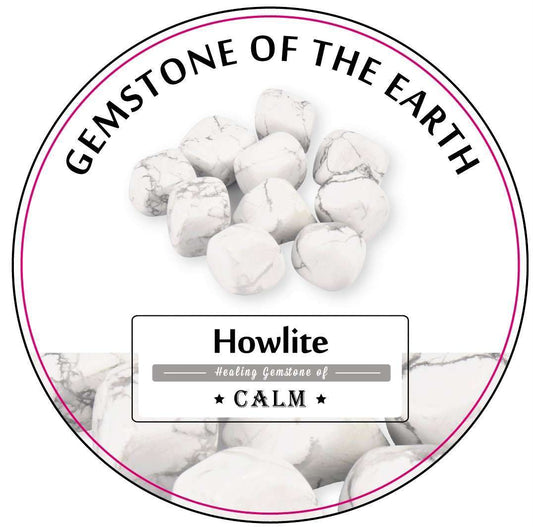 Tumbled Stone - White Howlite - MarshallsHealthShop