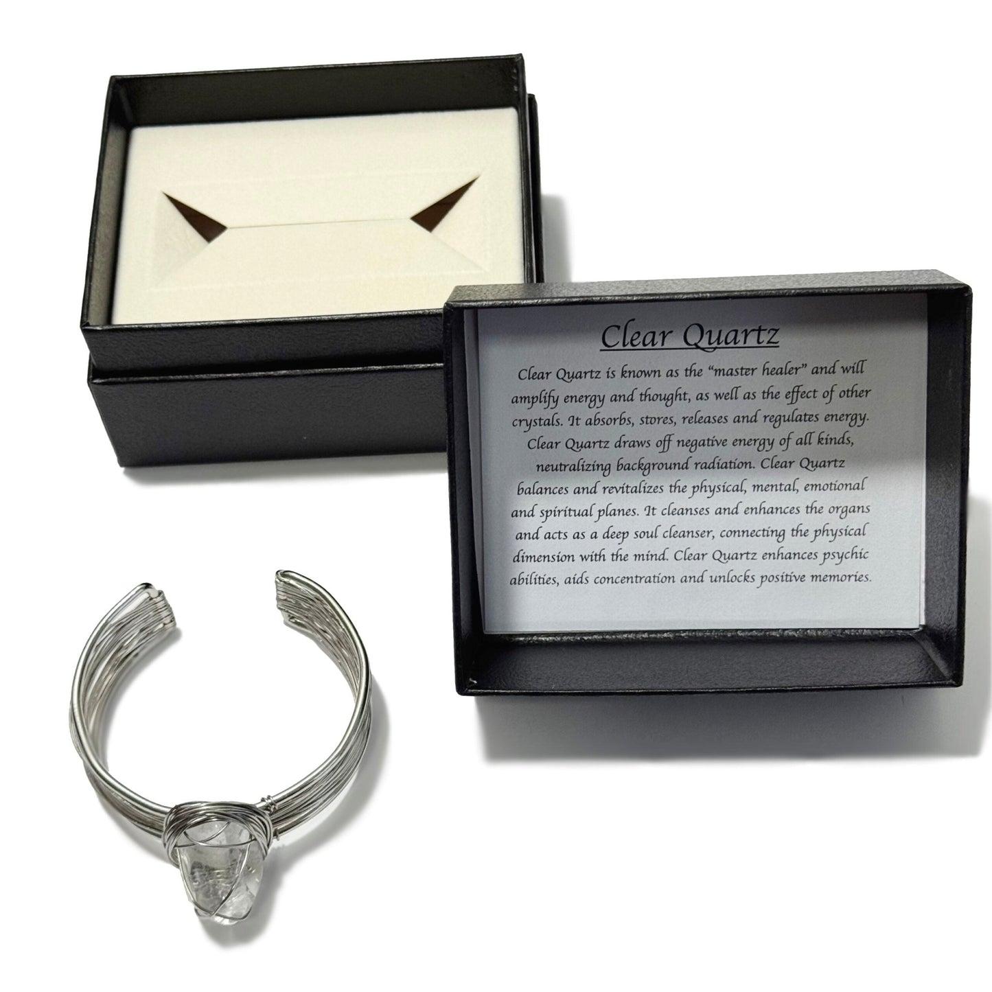 Tumblestone Cuff Bracelet Clear Quartz - 1st Stop Marshall's Health Shop, Gift Shop! - Heath and Natural Therapy New Brighton Christchurch - Naturopath