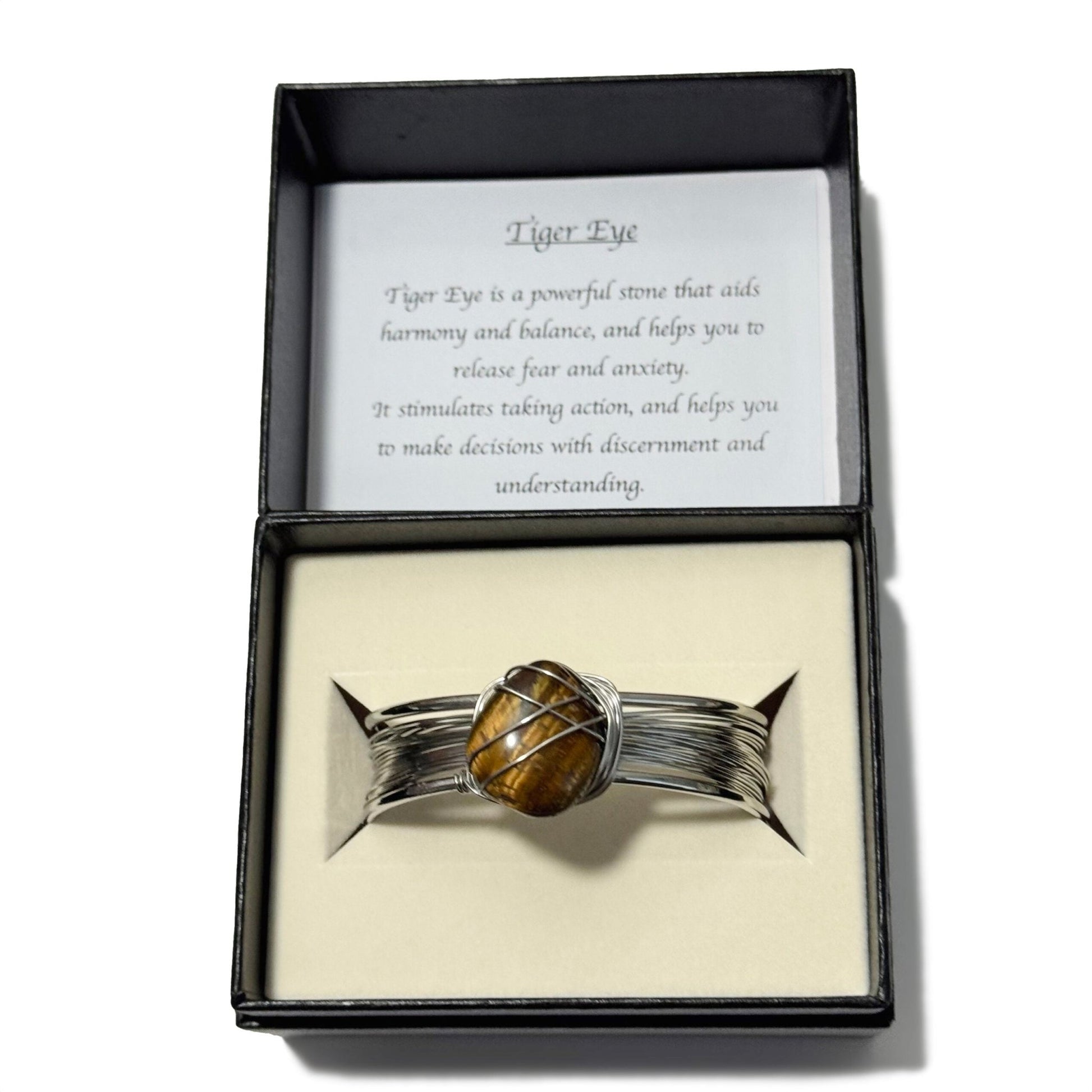 Tumblestone Cuff Bracelet Tiger Eye - 1st Stop Marshall's Health Shop, Gift Shop! - Heath and Natural Therapy New Brighton Christchurch - Naturopath