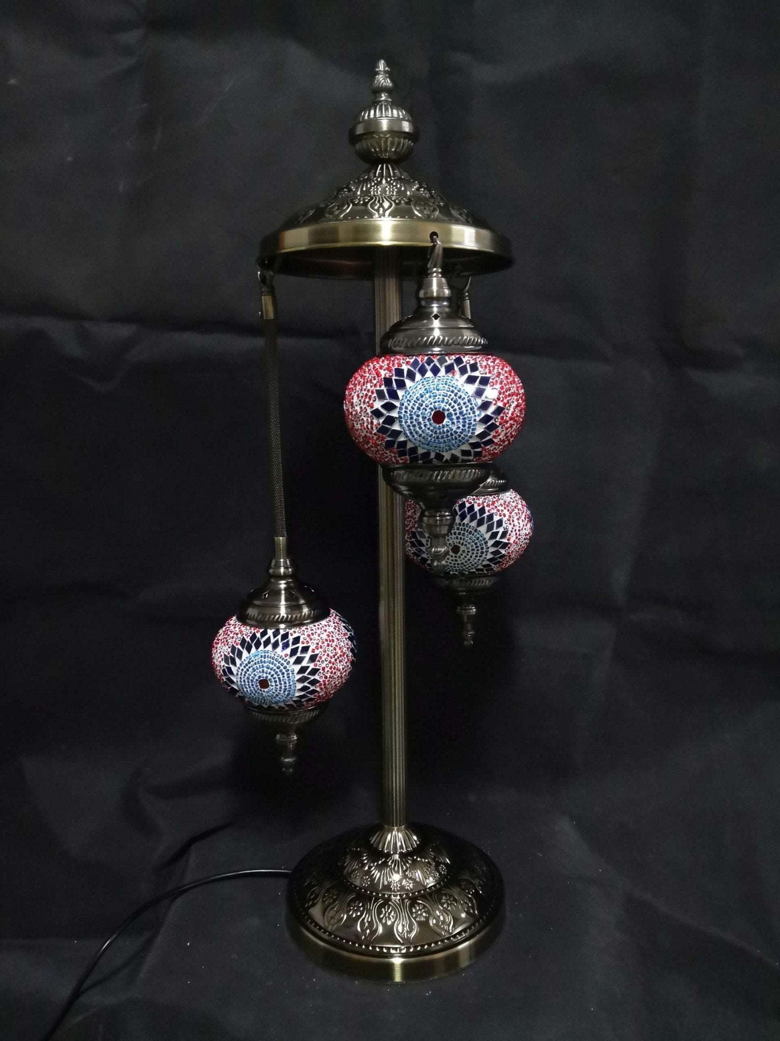 Turkish Mosaic 3 Tier Lamp TL126 - MarshallsHealthShop