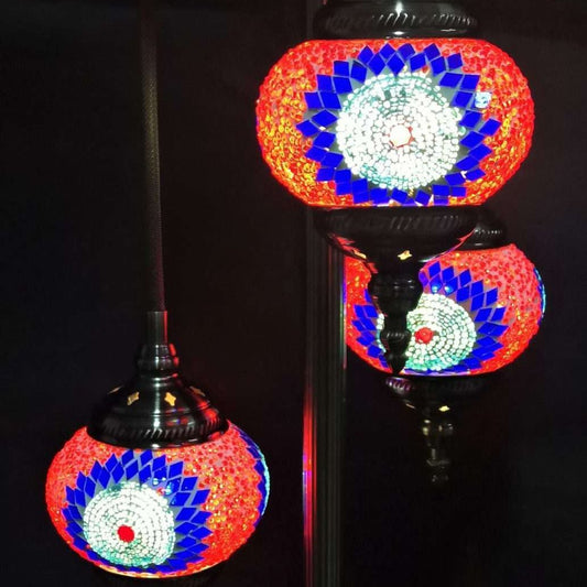 Turkish Mosaic 3 Tier Lamp TL126 - MarshallsHealthShop