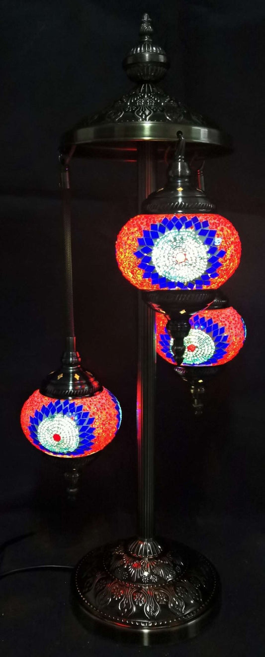 Turkish Mosaic 3 Tier Lamp TL126 - MarshallsHealthShop