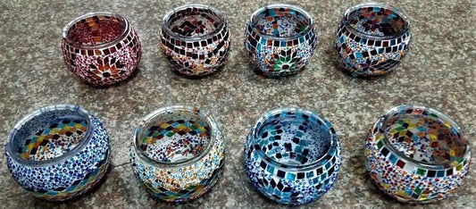 Turkish Mosaic Candle Holder TL131 - MarshallsHealthShop