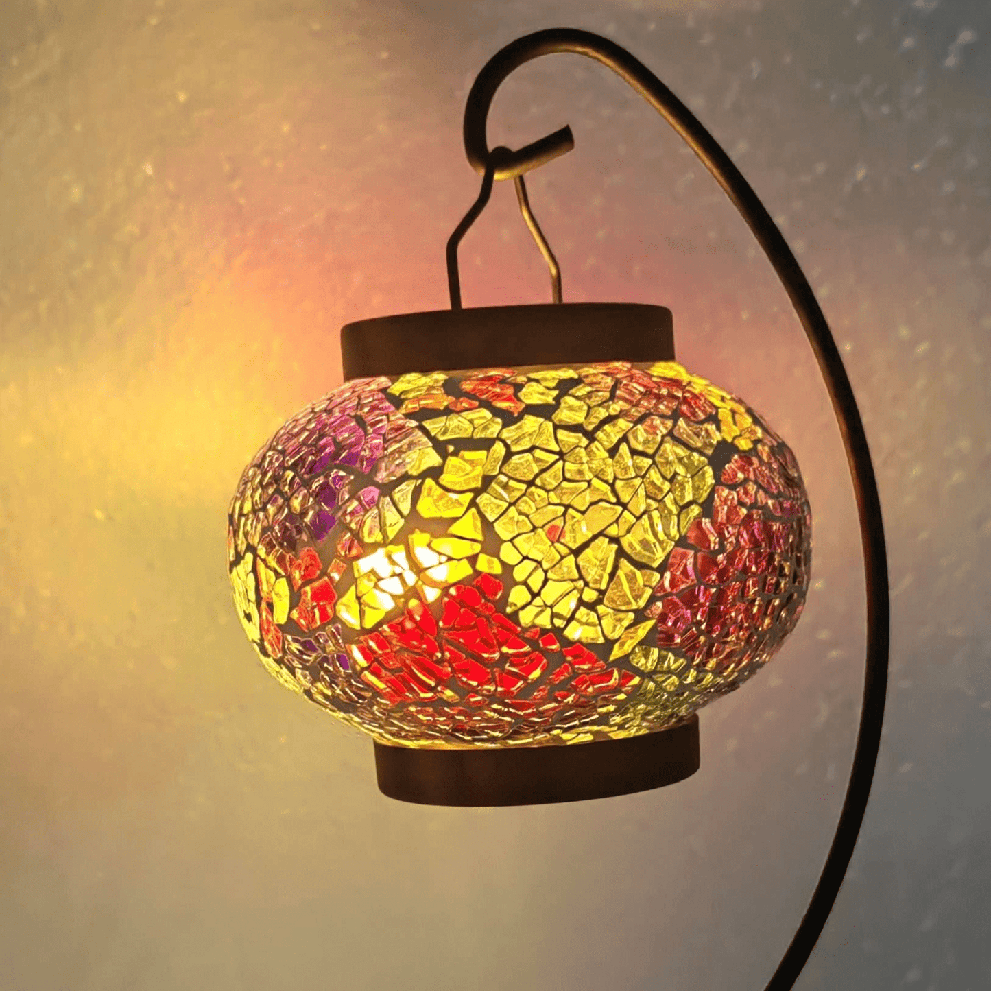 Turkish Mosaic Hanging Tealight Candle Holder TLC2 - MarshallsHealthShop