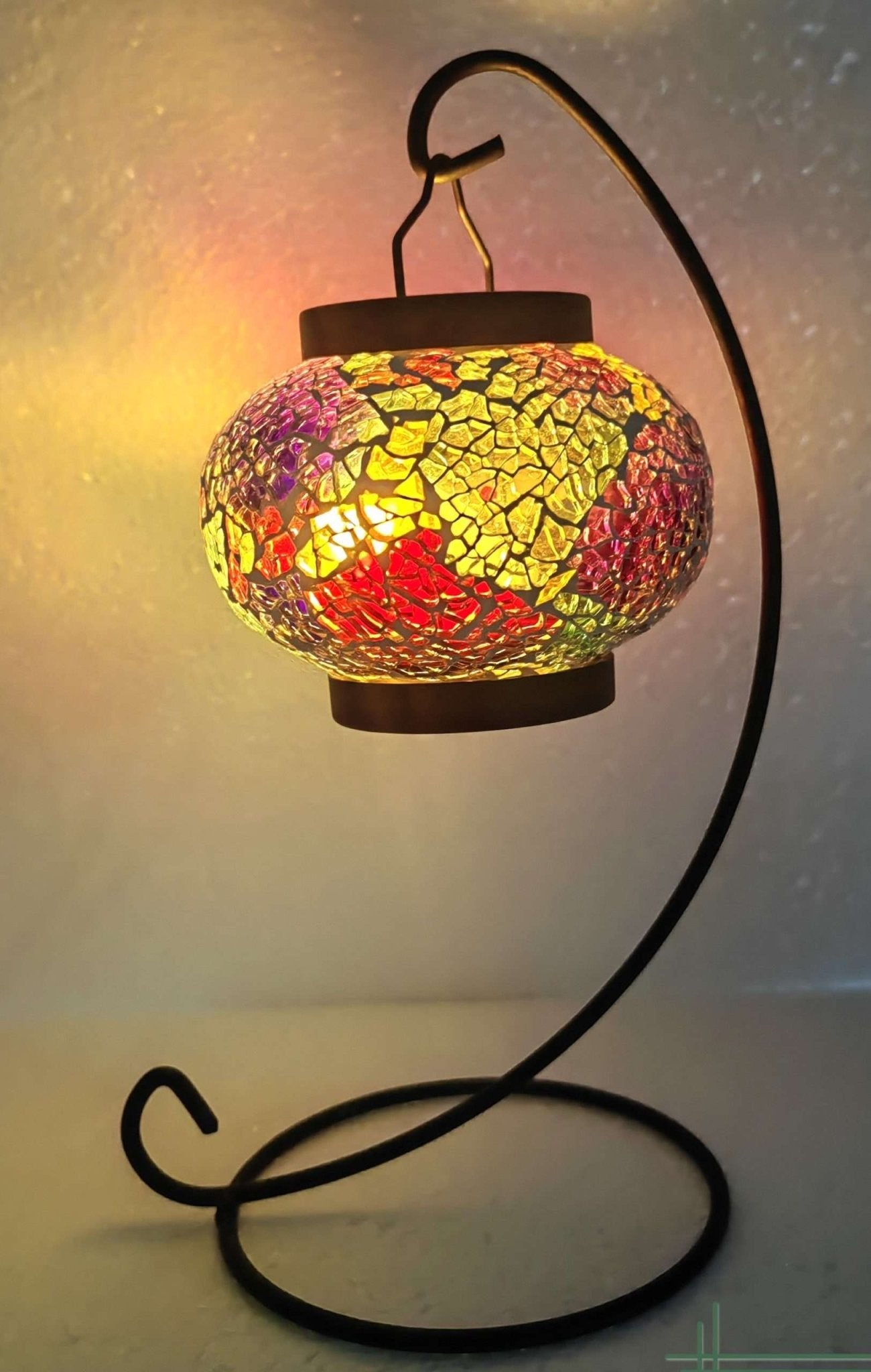Turkish Mosaic Hanging Tealight Candle Holder TLC2 - MarshallsHealthShop