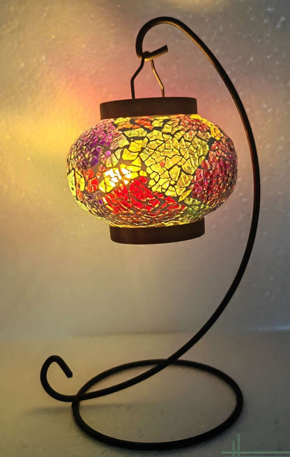 Turkish Mosaic Hanging Tealight Candle Holder TLC2 - MarshallsHealthShop