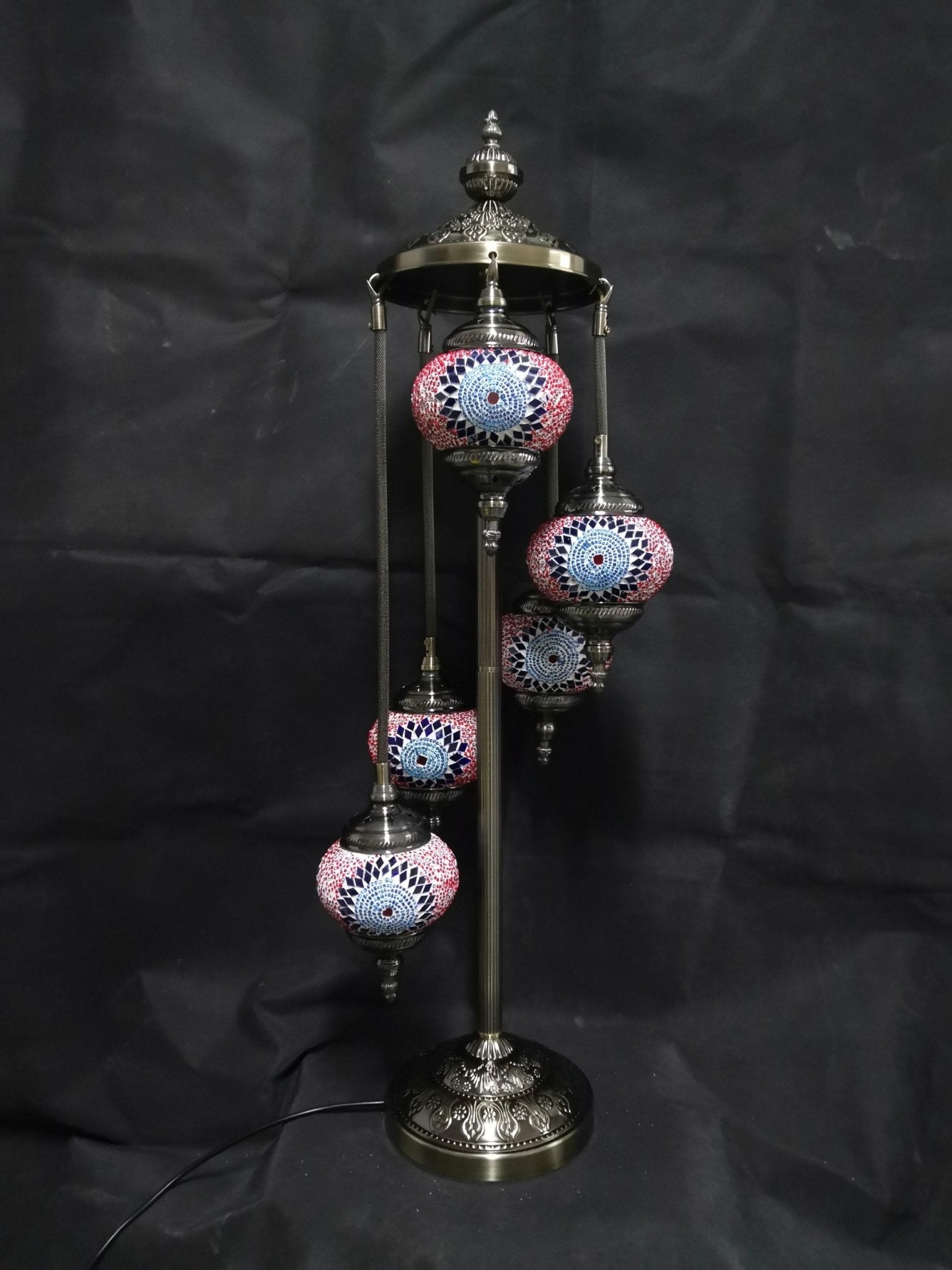 Turkish Mosaic Lamp 5 Tier TL127 - 1st Stop Marshall's Health Shop, Gift Shop! - Heath and Natural Therapy New Brighton Christchurch - Naturopath