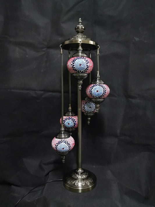 Turkish Mosaic Lamp 5 Tier TL127 - 1st Stop Marshall's Health Shop, Gift Shop! - Heath and Natural Therapy New Brighton Christchurch - Naturopath