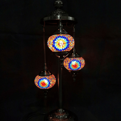 Turkish Mosaic Lamp Multi 3 Tier TL114 - 1st Stop Marshall's Health Shop, Gift Shop! - Heath and Natural Therapy New Brighton Christchurch - Naturopath