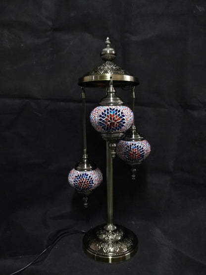 Turkish Mosaic Lamp Multi 3 Tier TL114 - MarshallsHealthShop