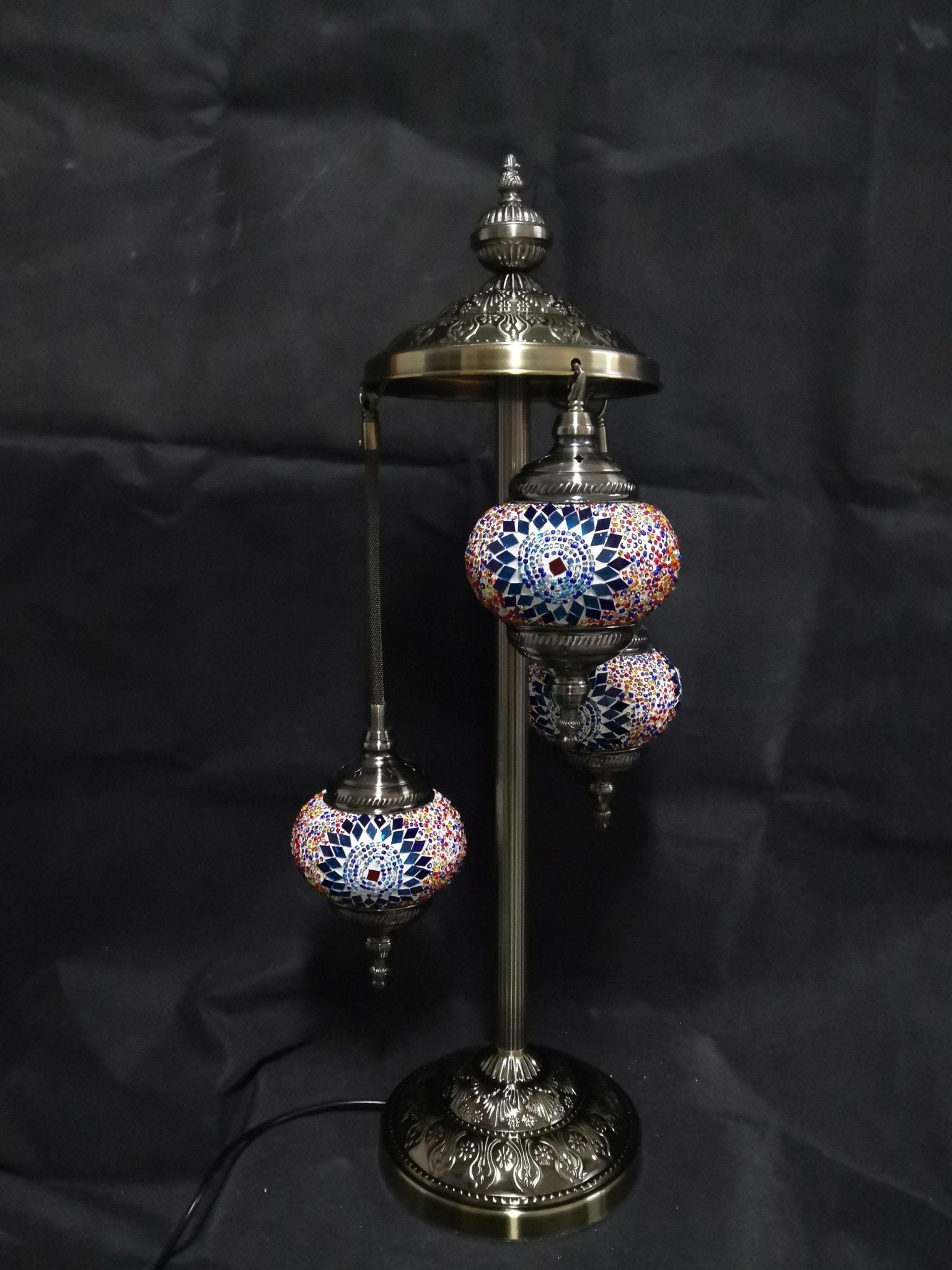 Turkish Mosaic Lamp Multi 3 Tier TL133 - MarshallsHealthShop
